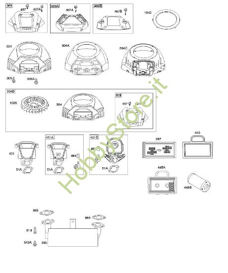 B - Scatola filtro aria, filtro aria, silenziatore B&S - 40 €¦ 405577-0112-E1 brand Stihl